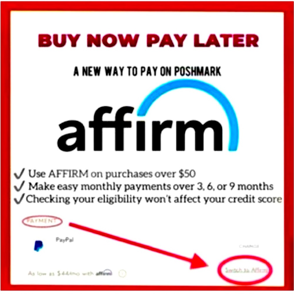 ✨✨Affirm Payment Option✨✨
